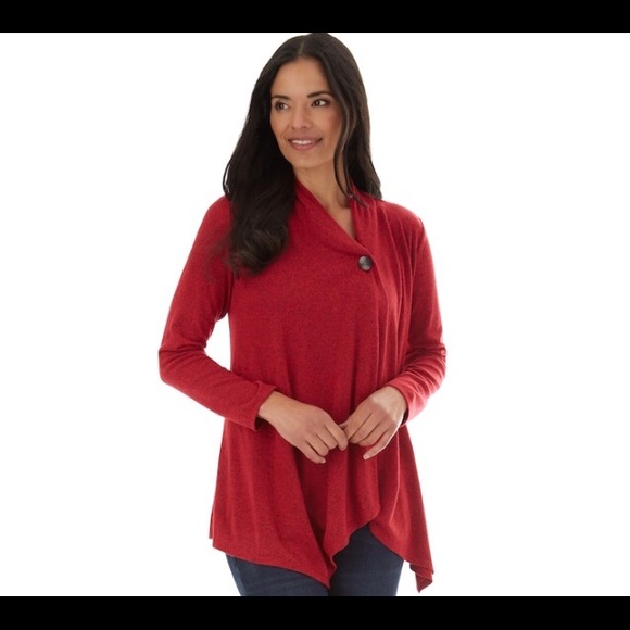 Red Swing Cardigan from Apt 9 - Picture 1 of 3